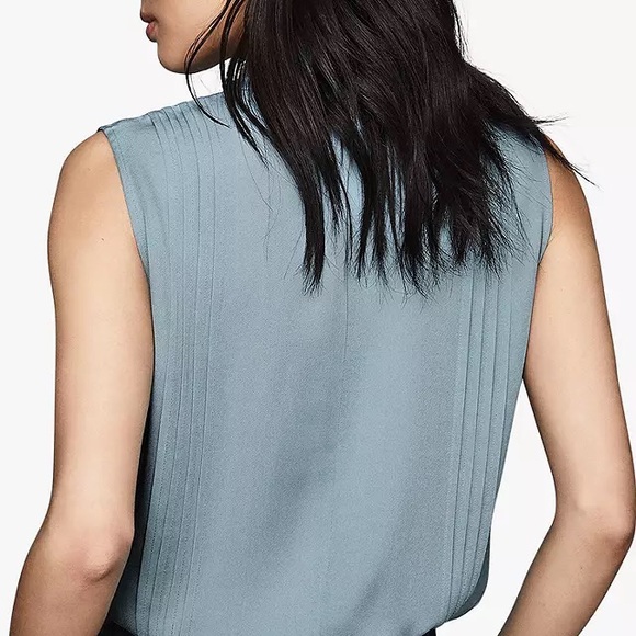 NWOT Reiss Sleeveless Pintuck Top - Picture 5 of 9